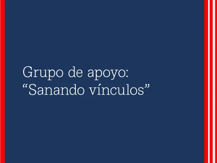 Grupo de apoyo: “Sanando vínculos”