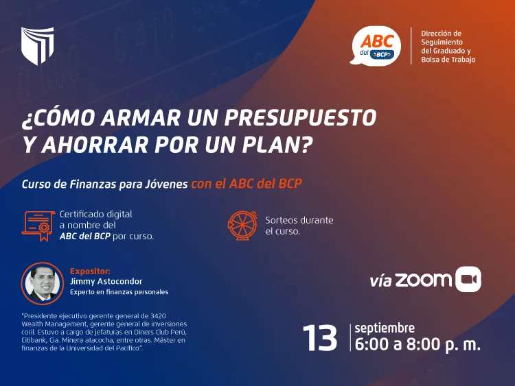 Webinar: ¿Cómo armar un presupuesto y cómo ahorrar por un plan?
